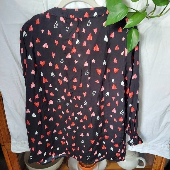 Rachel Rachel Roy Heart Blouse, Long Sleeves, Size M - Picture 4 of 7